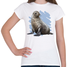 PRINTFASHION Fóka - Női póló - Fehér női póló