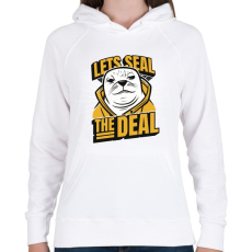PRINTFASHION fóka-Seal the deal - Női kapucnis pulóver - Fehér