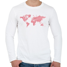PRINTFASHION Föld - Férfi hosszú ujjú póló - Fehér férfi póló