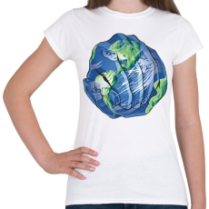 PRINTFASHION Föld napja - Női póló - Fehér