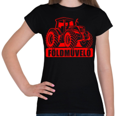 PRINTFASHION Földművelő MTZ - Női póló - Fekete