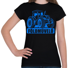 PRINTFASHION Földművelő New Holland - Női póló - Fekete