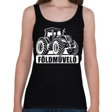 PRINTFASHION Földművelő - Női atléta - Fekete