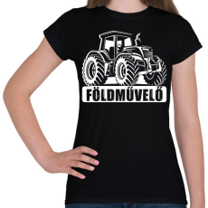 PRINTFASHION Földművelő - Női póló - Fekete