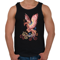 PRINTFASHION Főnix  - Férfi atléta - Fekete