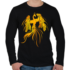 PRINTFASHION Főnix  - Férfi hosszú ujjú póló - Fekete férfi póló
