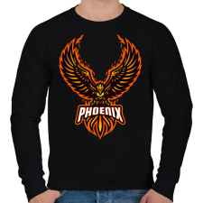 PRINTFASHION Főnix  - Férfi pulóver - Fekete férfi pulóver, kardigán