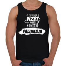 PRINTFASHION Fontos pálinka infó! - Férfi atléta - Fekete atléta, trikó