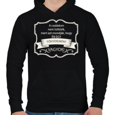 PRINTFASHION Főnyeremény - Férfi kapucnis pulóver - Fekete
