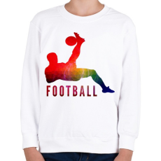 PRINTFASHION FOOTBALL - Gyerek pulóver - Fehér