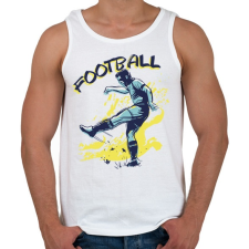 PRINTFASHION Football sport - Férfi atléta - Fehér atléta, trikó