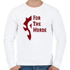 PRINTFASHION For the Horde - Férfi pulóver - Fehér férfi pulóver, kardigán