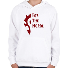 PRINTFASHION For the Horde - Gyerek kapucnis pulóver - Fehér