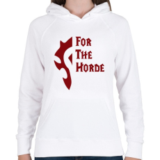PRINTFASHION For the Horde - Női kapucnis pulóver - Fehér