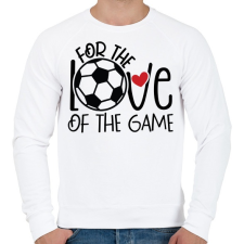 PRINTFASHION For the love of the game - Férfi pulóver - Fehér férfi pulóver, kardigán