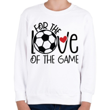 PRINTFASHION For the love of the game - Gyerek pulóver - Fehér gyerek pulóver, kardigán