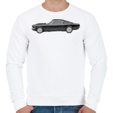 PRINTFASHION Ford Mustang - Férfi pulóver - Fehér