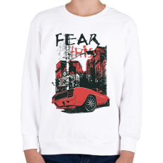 PRINTFASHION Ford Mustang - Gyerek pulóver - Fehér