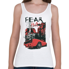 PRINTFASHION Ford Mustang - Női atléta - Fehér női trikó