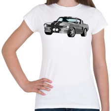 PRINTFASHION Ford Mustang - Női póló - Fehér női póló