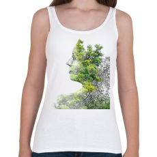 PRINTFASHION Forest & Girl - Női atléta - Fehér