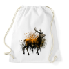 PRINTFASHION forest in deer - Sportzsák, Tornazsák - Fehér