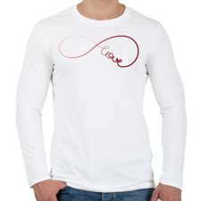 PRINTFASHION Forever1 - Férfi hosszú ujjú póló - Fehér férfi póló