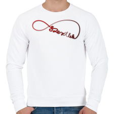 PRINTFASHION Forever3 - Férfi pulóver - Fehér férfi pulóver, kardigán