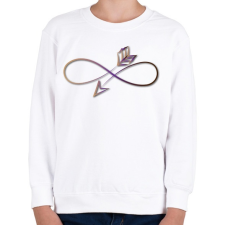 PRINTFASHION Forever4 - Gyerek pulóver - Fehér gyerek pulóver, kardigán