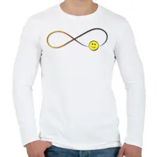 PRINTFASHION Forever5 - Férfi hosszú ujjú póló - Fehér férfi póló