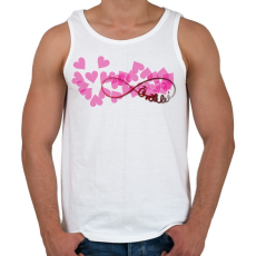 PRINTFASHION Forever7 - Férfi atléta - Fehér