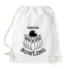 PRINTFASHION Forever bowling - Sportzsák, Tornazsák - Fehér tornazsák