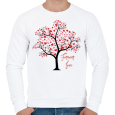 PRINTFASHION Forever Love - Férfi pulóver - Fehér