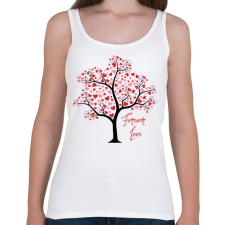 PRINTFASHION Forever Love - Női atléta - Fehér női trikó