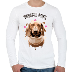 PRINTFASHION forever loyal - Férfi hosszú ujjú póló - Fehér