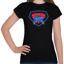 PRINTFASHION FOREVER ROCK - Női póló - Fekete női póló