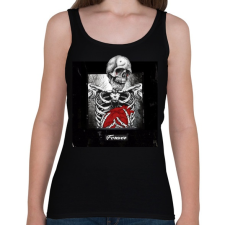 PRINTFASHION Forever Skeleton - Női atléta - Fekete női trikó