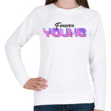 PRINTFASHION foreveryoung - Női pulóver - Fehér