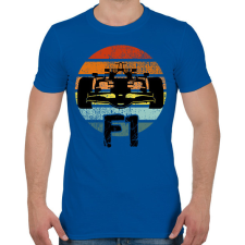 PRINTFASHION Forma1 - Férfi póló - Királykék férfi póló