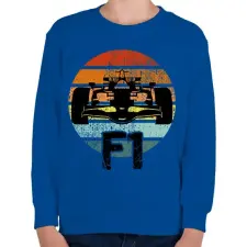 PRINTFASHION Forma1 - Gyerek pulóver - Királykék gyerek pulóver, kardigán