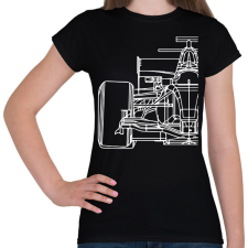 PRINTFASHION Forma1 - Női póló - Fekete női póló