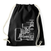 PRINTFASHION Forma1 - Sportzsák, Tornazsák - Fekete