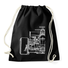 PRINTFASHION Forma1 - Sportzsák, Tornazsák - Fekete tornazsák