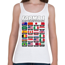 PRINTFASHION Forma 1 2025 versenyek - Női atléta - Fehér női trikó