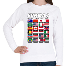 PRINTFASHION Forma 1 2025 versenyek - Női pulóver - Fehér női pulóver, kardigán