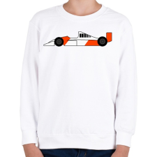 PRINTFASHION Forma 1 car - Gyerek pulóver - Fehér gyerek pulóver, kardigán