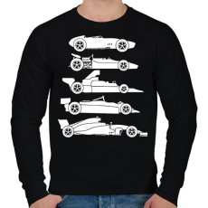 PRINTFASHION Forma 1 fejlődés - Férfi pulóver - Fekete