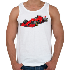 PRINTFASHION Forma 1 - Férfi atléta - Fehér atléta, trikó