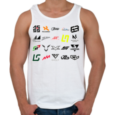 PRINTFASHION Forma 1 - Férfi atléta - Fehér