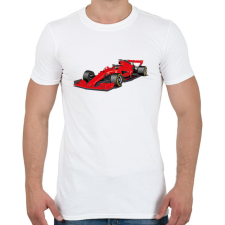 PRINTFASHION Forma 1 - Férfi póló - Fehér férfi póló
